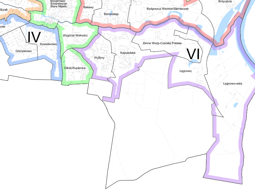 Mapa sytuacyjna osiedla Kapuściska.