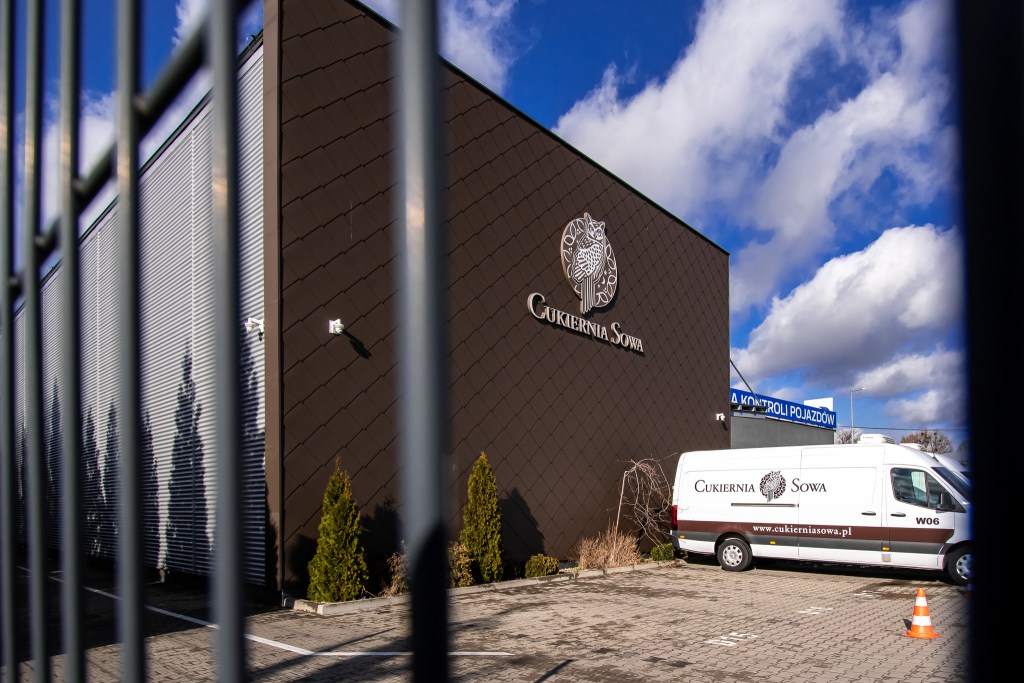 Główna baza bydgoskiej "Sowy" na skraju osiedla Błonie