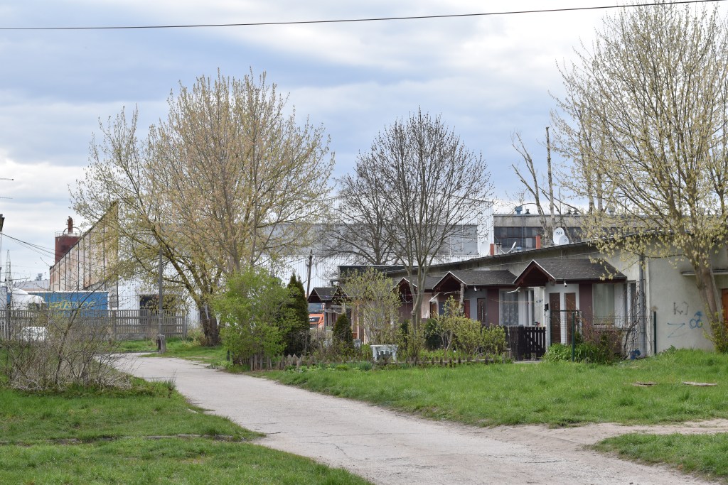 Osiedle socjalne na końcu ulicy Przemysłowej - tutaj (prawodpodobnie) kiedyś znajdował się folwark Siernieczek. Bydgoszcz Wschód