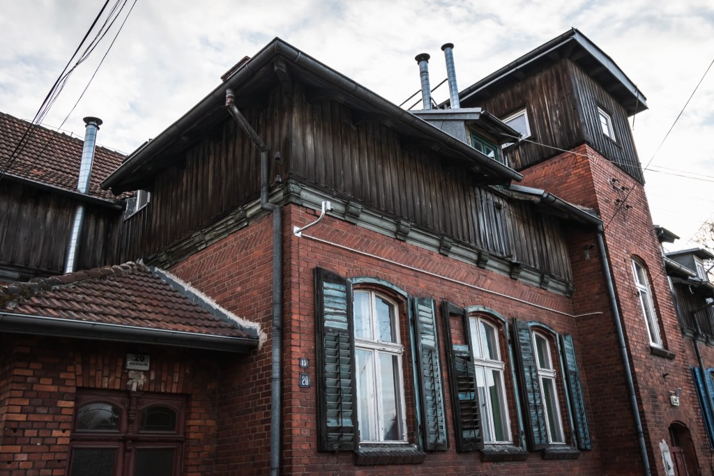 Dawne osiedle robotnicze przy ulicy Przemysłowej. Bydgoszcz Wschód