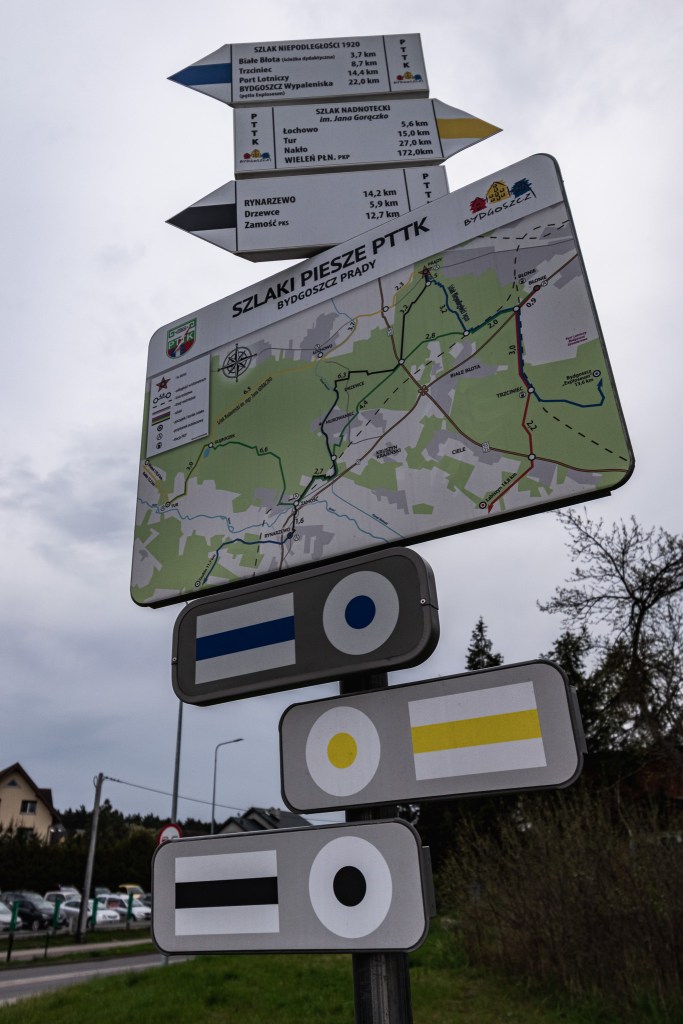 Szlaki piesze PTTK na Miedzyn - Prądy w Bydgoszczy